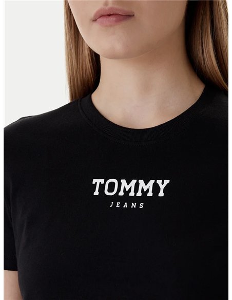 TH Camiseta Essential Negro Regular Fit