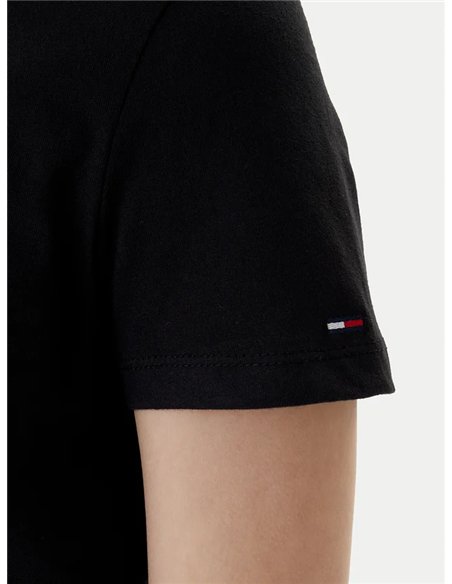 TH Camiseta Essential Negro Regular Fit