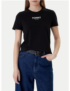 TH Camiseta Essential Negro Regular Fit