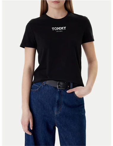 TH Camiseta Essential Negro Regular Fit