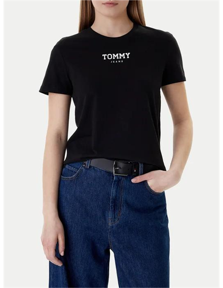 TH Camiseta Essential Negro Regular Fit
