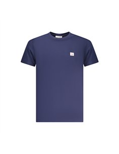 CK  WOVEN LABEL REGULAR TEE NAVY RR