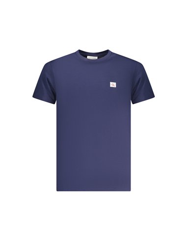 CK  WOVEN LABEL REGULAR TEE NAVY RR