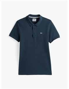 TH Polo Slim Fit Placket NAVY 2