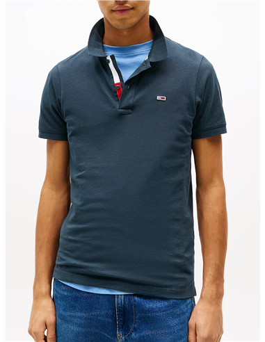 TH Polo Slim Fit Placket NAVY