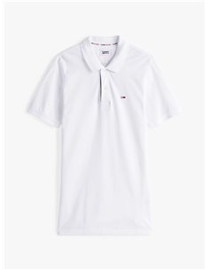 TH Polo Slim Fit Placket WHT 2