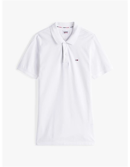 TH Polo Slim Fit Placket WHT