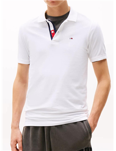 TH Polo Slim Fit Placket WHT