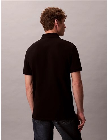 CK Polo clásico de piqué de algodón BLK