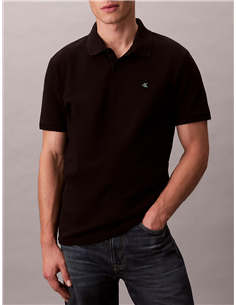 CK Polo clásico de piqué de algodón BLK