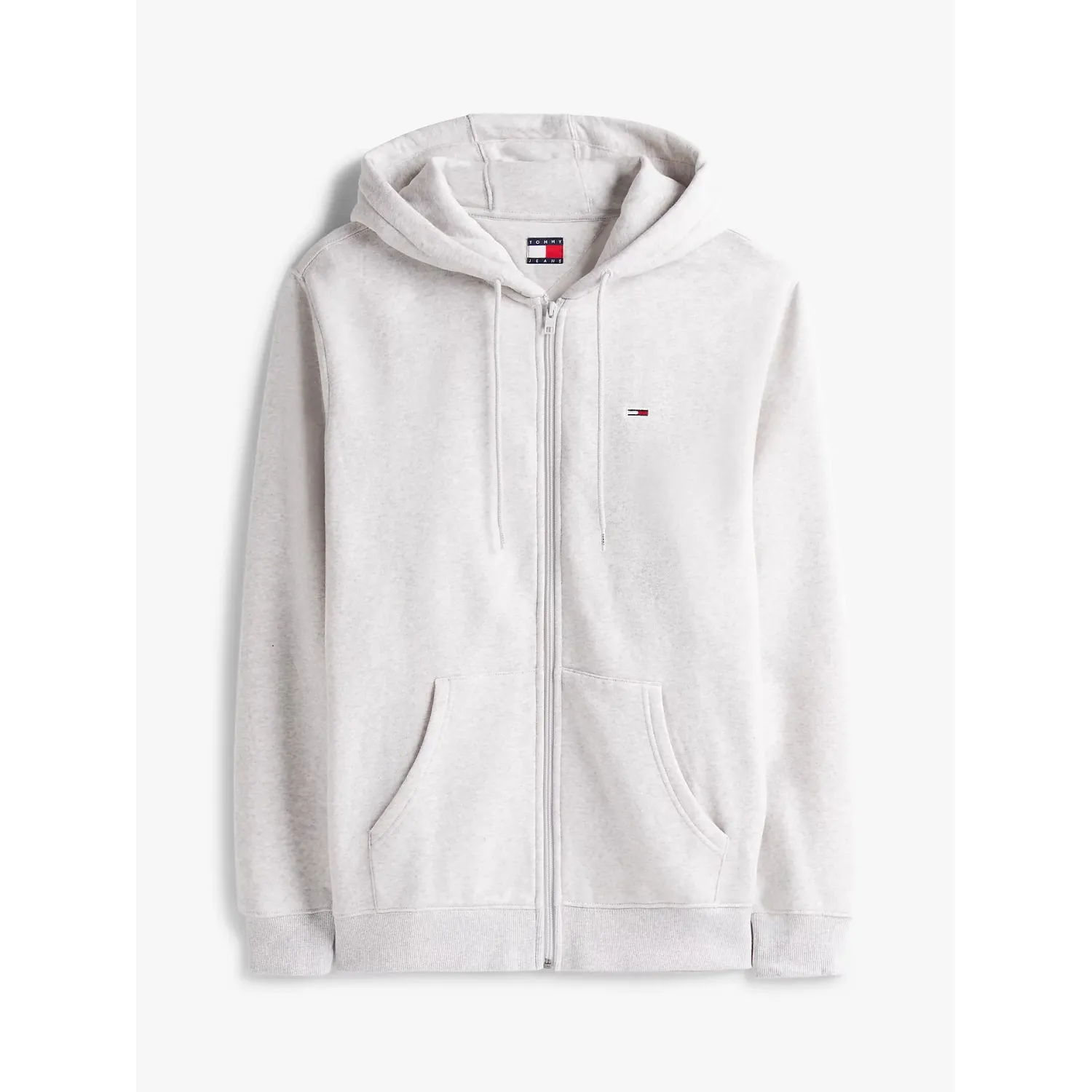 TH Sudadera de felpa con capucha y cremallera GRIS