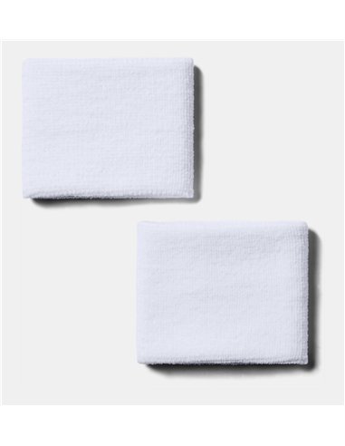 UA Muñequeras Performance 8 cm para hombre - Pack de 2 Wht