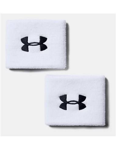 UA Muñequeras Performance 8 cm para hombre - Pack de 2 Wht