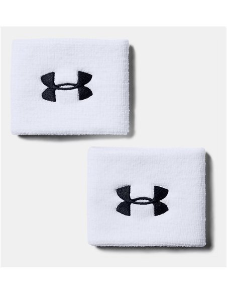 UA Muñequeras Performance 8 cm para hombre - Pack de 2 Wht