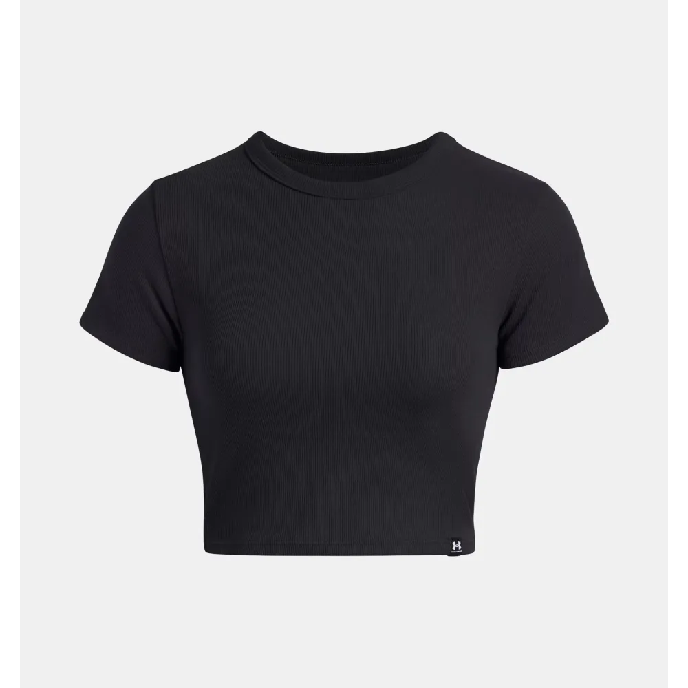 UA Rival Rib Camiseta baby  Blk