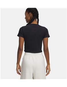 UA Rival Rib Camiseta baby  Blk 2