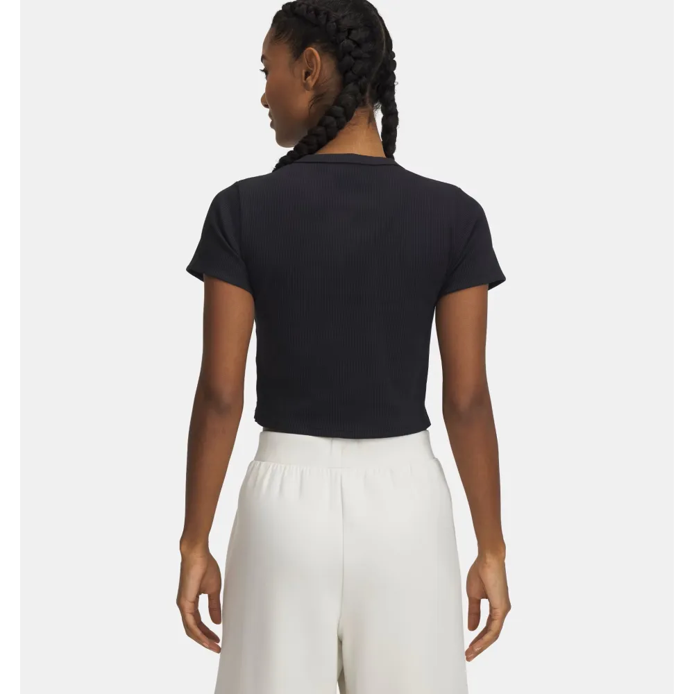 UA Rival Rib Camiseta baby  Blk