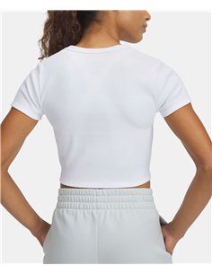 UA Rival Rib Camiseta baby Wht 2