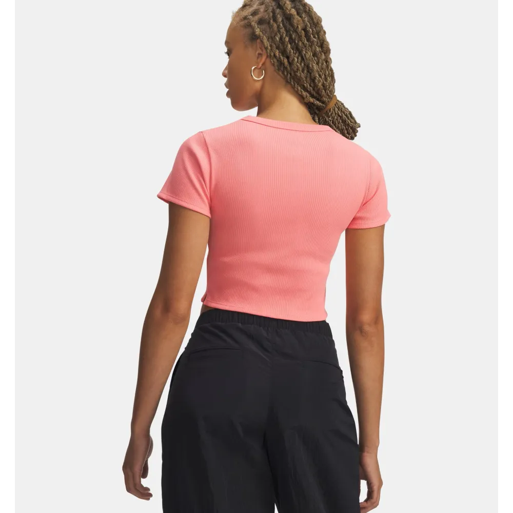 UA Rival Rib Camiseta baby  Pnk