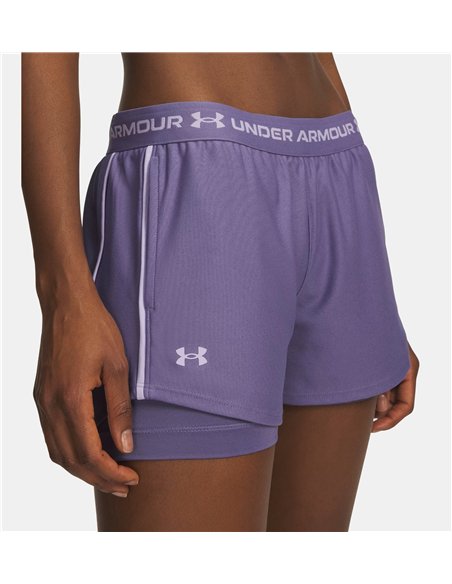 UA Tech Play Up 2in1 Shorts Prpl