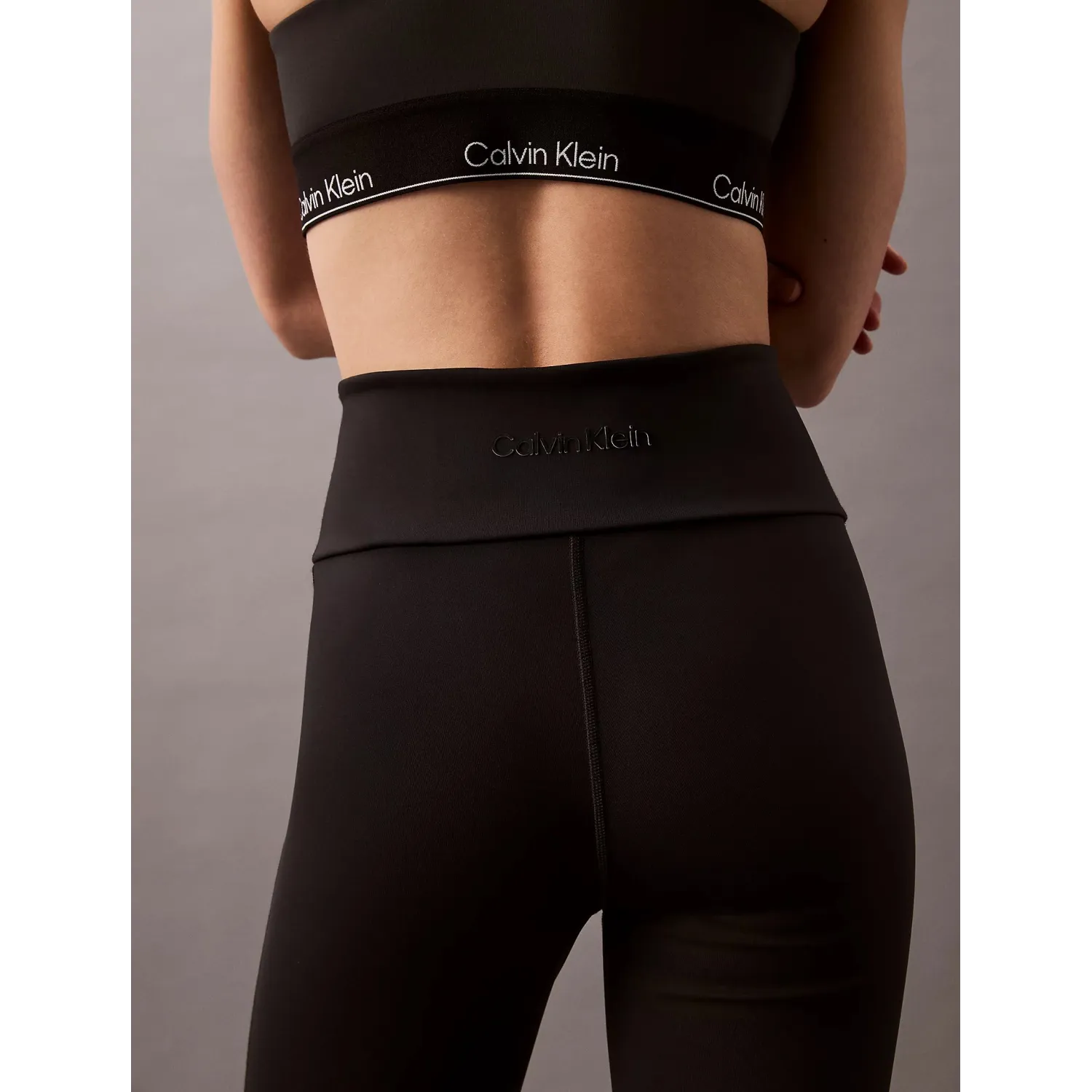 CK Leggings deportivos acampanados, de tiro alto y de secado rápido