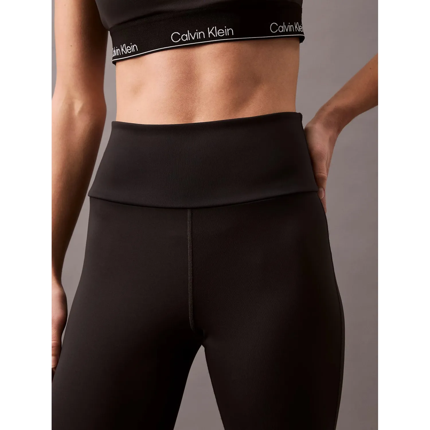 CK Leggings deportivos acampanados, de tiro alto y de secado rápido