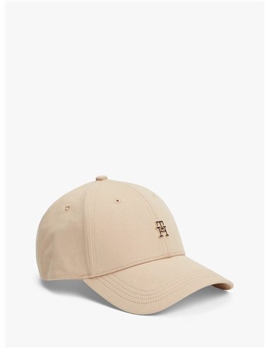 TH Gorra de béisbol con monograma Clayed pebble mujer