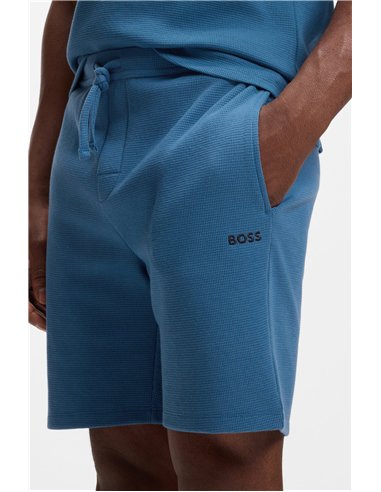 HB Waffle Shorts Open Blue