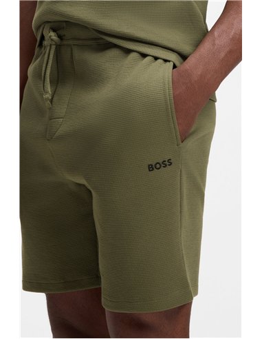 HB Waffle Shorts Open Green