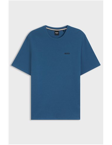HB Waffle T-Shirt Open Blue