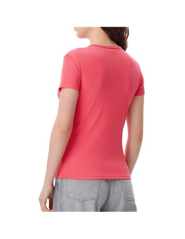 TH Camiseta slim acanalada de cuello redondo 
