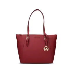 MK CHARLOTTE LG TZ TOTE CHERRY