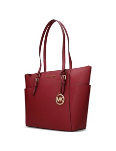MK CHARLOTTE LG TZ TOTE CHERRY 2