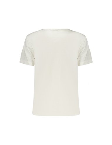 CK TSHIRT MID LOGO WOMAN WHT