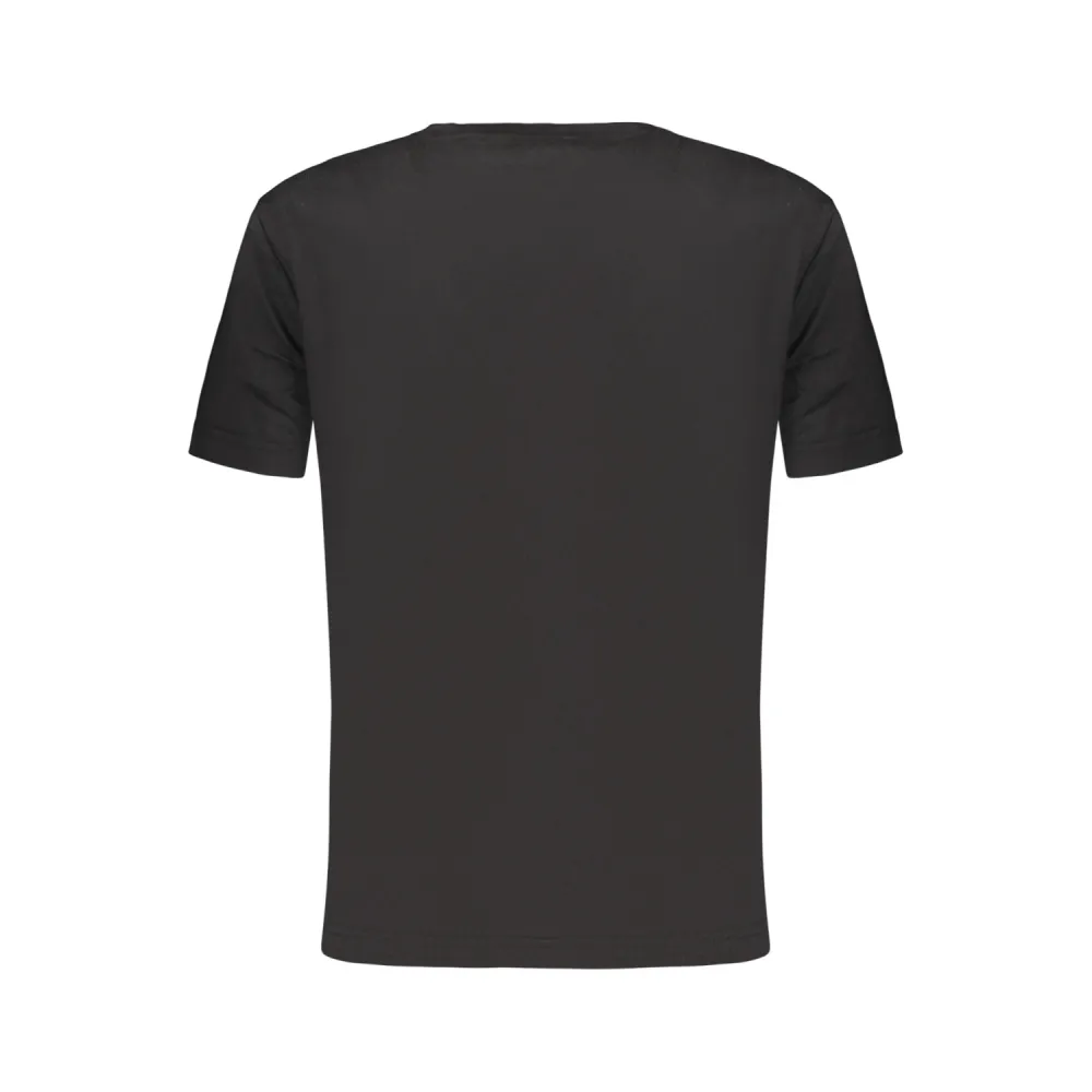CK TSHIRT MID LOGO WOMAN BLK