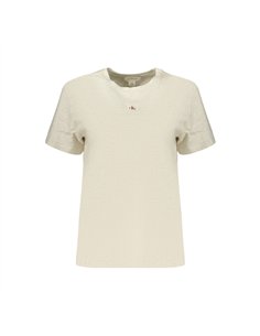 CK TSHIRT MID LOGO WOMAN GRY