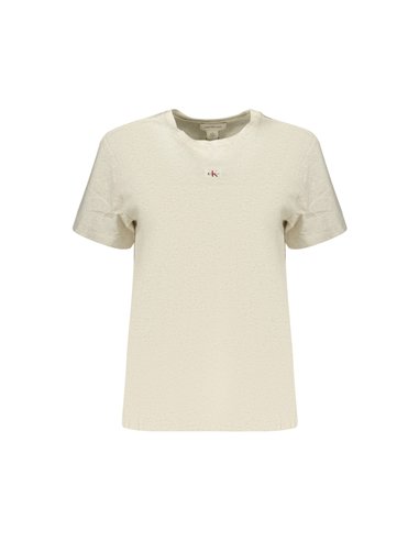 CK TSHIRT MID LOGO WOMAN GRY
