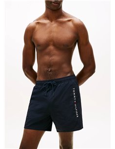 TH Bañador Original de largo medio con logo NAVY