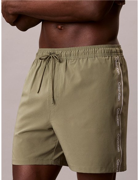 CK Bañador corto core solid OLIVE
