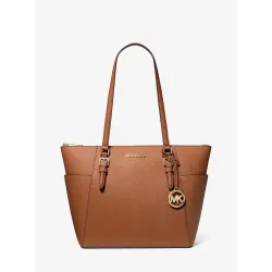 MK CHARLOTTE LG TZ TOTE BRUN VALISE