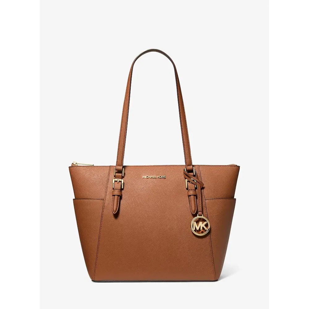 MK CHARLOTTE LG TZ TOTE BRUN VALISE