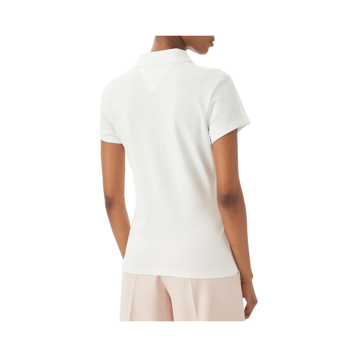 TH SCRIPT SLIM SS POLO WHT