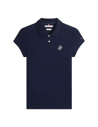 TH SCRIPT SLIM SS POLO NAVY