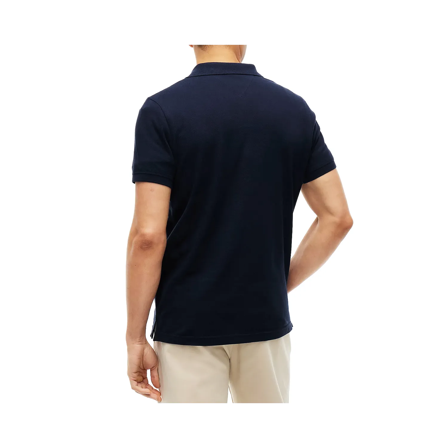 Tommy TJM SLIM PLACKET POLO NAVY