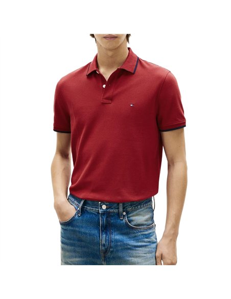 TH PIQUE UNDERCOLLAR RED