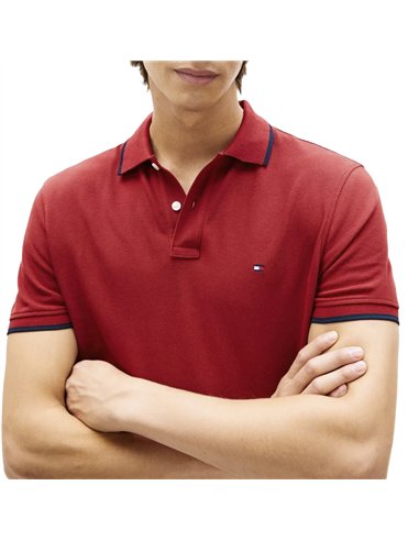 TH PIQUE UNDERCOLLAR RED