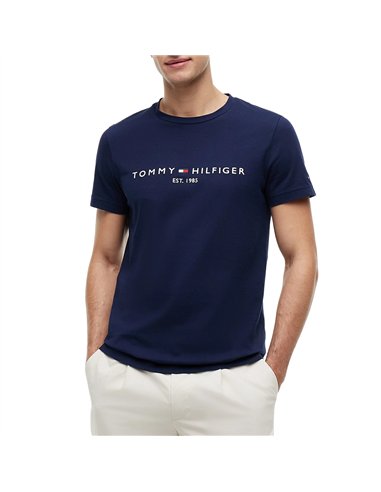 TH SLIM LOGO TEE NAVY