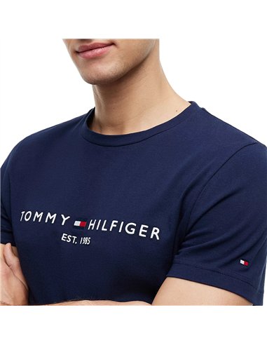TH SLIM LOGO TEE NAVY