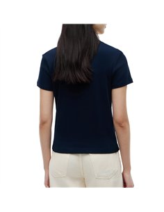 TH GOLD BUTTON SLIM SS NAVY 2