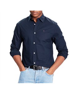 TOMMY REG POPLIN CAMISA NAVY